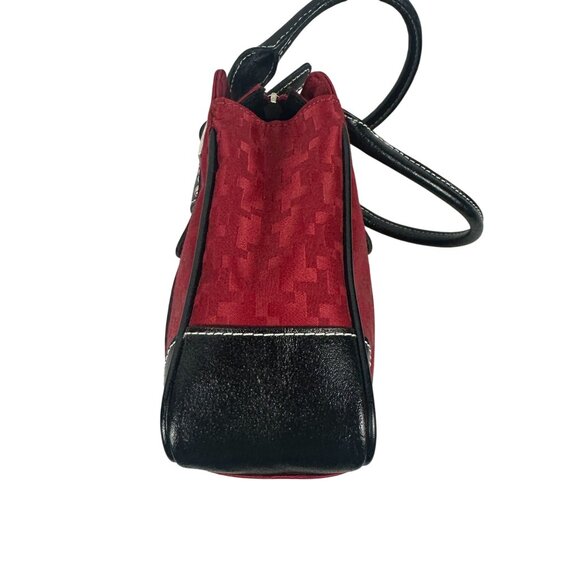 Things Remembered Red & Black Handbag With Dual Handles - Picture 6 of 8